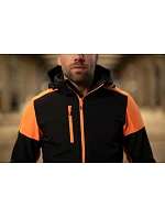 Prime Softshell Men Pánská softshellová bunda model 22453432 black/orange - Printer Prime Softshell Men Pánská softshellová bunda model 22453432 black/orange - Printer