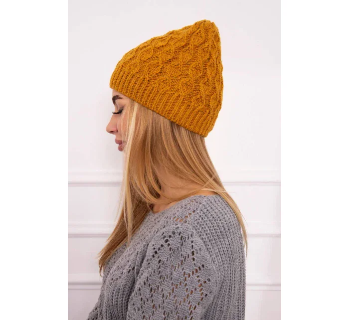 Fleecová čiapka Roma K224 horčicová