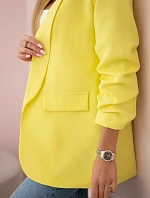 Bunda s klopami elegantná žltá