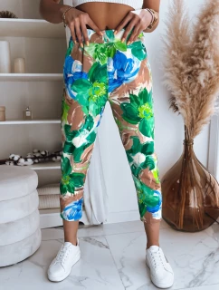 Dámske nohavice FLOWER GARDEN green FashionStreet UY1482