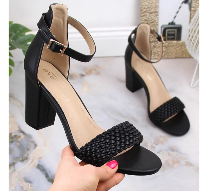 Sandále na podpätku eVento W 5945 black