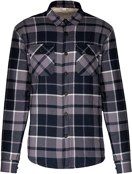 Kariban K 579 Flanelová košeľa s podšívkou zo sherpa fleecu 20.K579 storm grey/navy Kariban K 579 Flanelová košeľa s podšívkou zo sherpa fleecu 20.K579 storm grey/navy