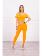 Sada s volánky oranžová neonová