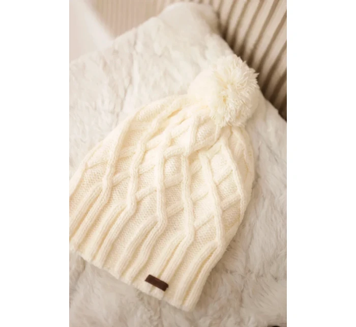 Milano fleecová čiapka K203 ecru
