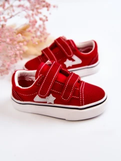 Klasyczne Tenisówki Dziecięce Na Rzepy Czerwone Phiris