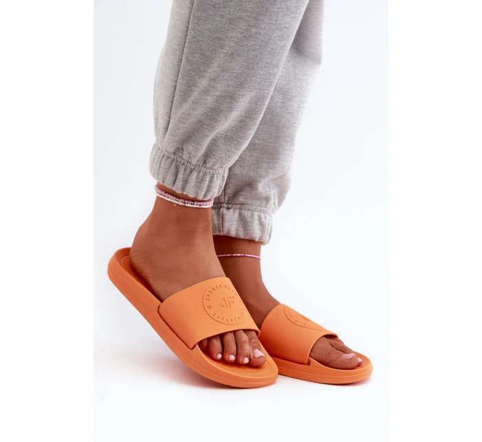Damskie Klapki 4FMM00FFLIF045-70S Pomarańczowe