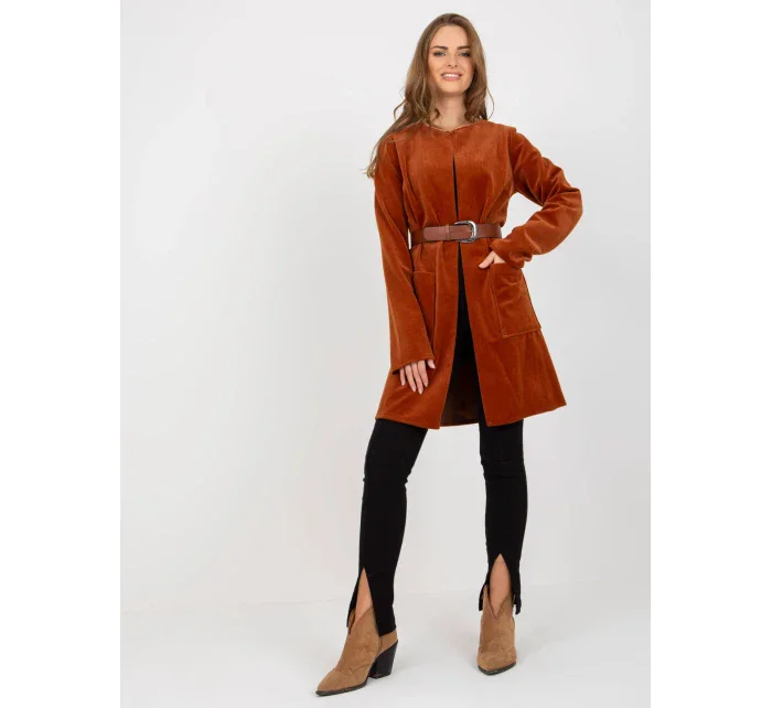 Dámský přehoz LK NA model 17624262 světle hnědý - FPrice Dámský přehoz LK NA model 17624262 světle hnědý - FPrice