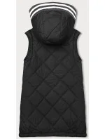Černá vesta s ozdobnou kapucí model 18942036 - J.STYLE