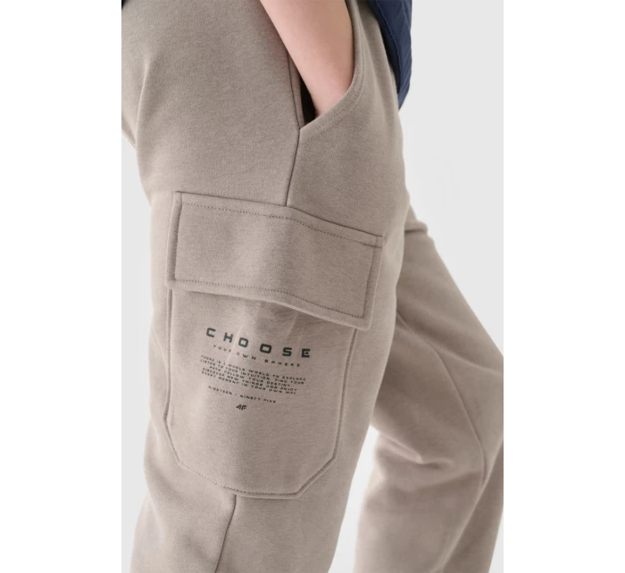 Chlapecké Kalhoty Šedé model 21673420 - 4F Chlapecké Kalhoty Šedé model 21673420 - 4F