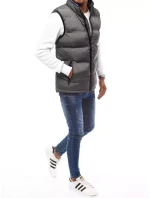 Pánská prošívaná šedá vesta Dstreet model 21964908 - FashionStreet