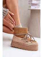 Sněhule S Na Platformě Hnědé model 21676659 - Boto