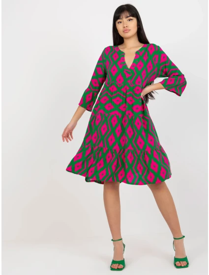 Šaty D73771M30214G zelené Šaty D73771M30214G zelené