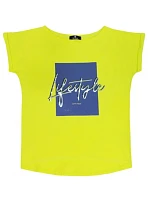 Dámske tričko LIFESTYLE nenónovo zelené - Off Pink