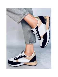 Dámska športová obuv BB2216 White-Black-Beige - Inello