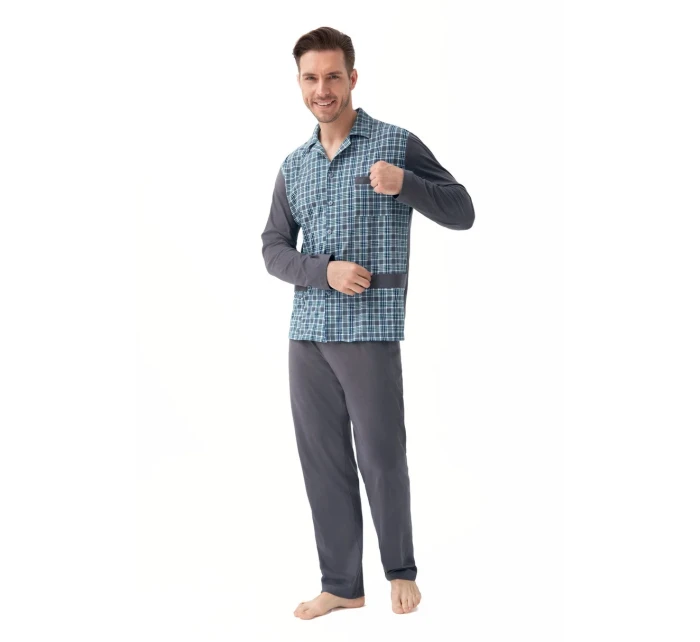 Pánské rozepínací pyžamo model 21180200 - Luna Pánské rozepínací pyžamo model 21180200 - Luna