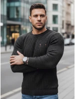 Pánsky tmavosivý sveter FashionStreet WX1990