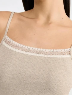 sloggi GO Rebrovaný top so špagetami - GRAY - SLOGGI GRAY - SLOGGI