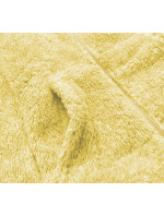 Žltá melanžová plyšová mikina (HH010-26)