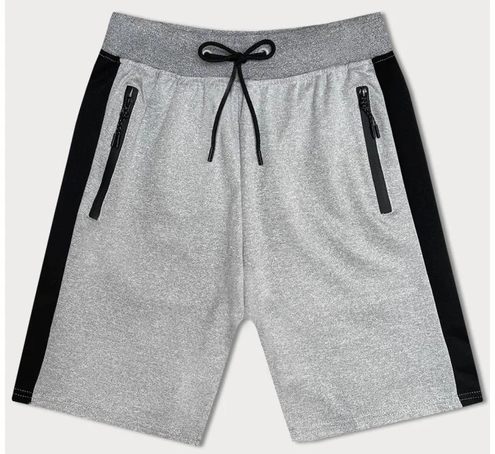 Svetlosivé pánske športové kraťasy (8K281-2)