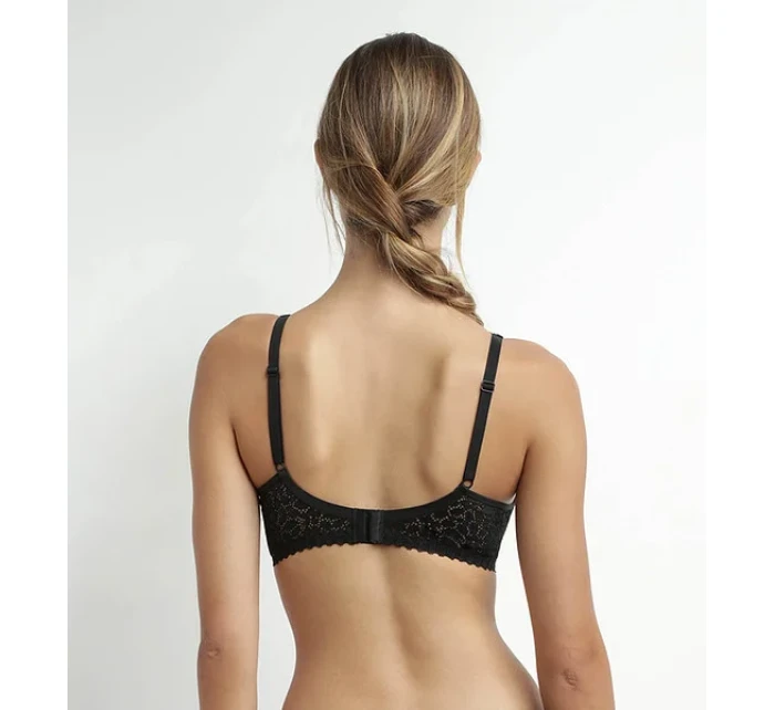 Dámska čipkovaná podprsenka s kosticami DIM TRIANGLE SOFT PADDED BRA - DIM - čierna Dámska čipkovaná podprsenka s kosticami DIM TRIANGLE SOFT PADDED BRA - DIM - čierna