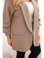 Dámská sako Plus Size elegantní fango