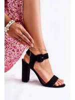 Klasické semišové sandály Černá model 21591929 - Boto