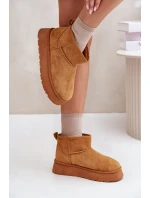 Nízké dámské sněhule na platformě s podšívkou Camel model 21673113 - EVENTO