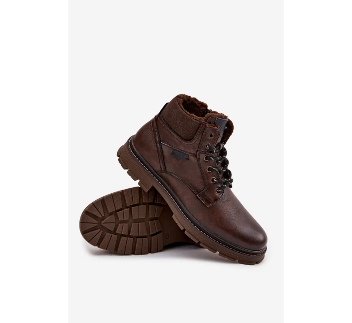 Trapery Męskie Ocieplane Wrangler 20253034.IKU Ciemnobrązowe