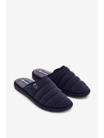 Pohodlná Pánská Domácí Obuv Pantofle model 21821662 Tmavě Modrá - Inblu