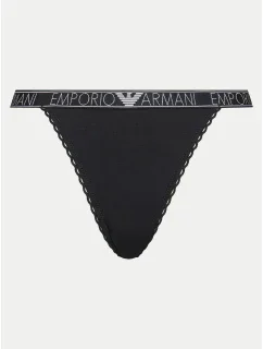 Dámske tangá 164282 4R221 00020 Black - Emporio Armani