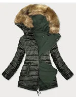 DWUSTRONNA DAMSKA KURTKA ZIMOWA KHAKI model 21243247 - MHM