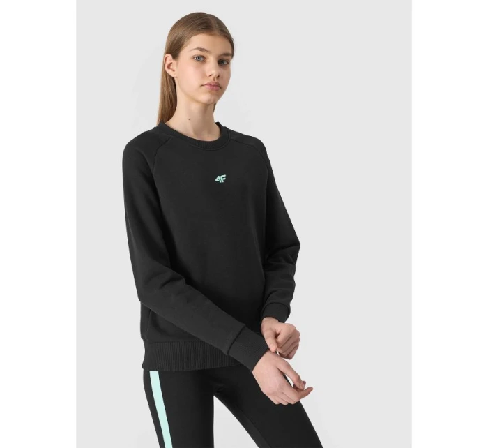 Dívčí mikina 4F Junior z organické bavlny bez kapuce