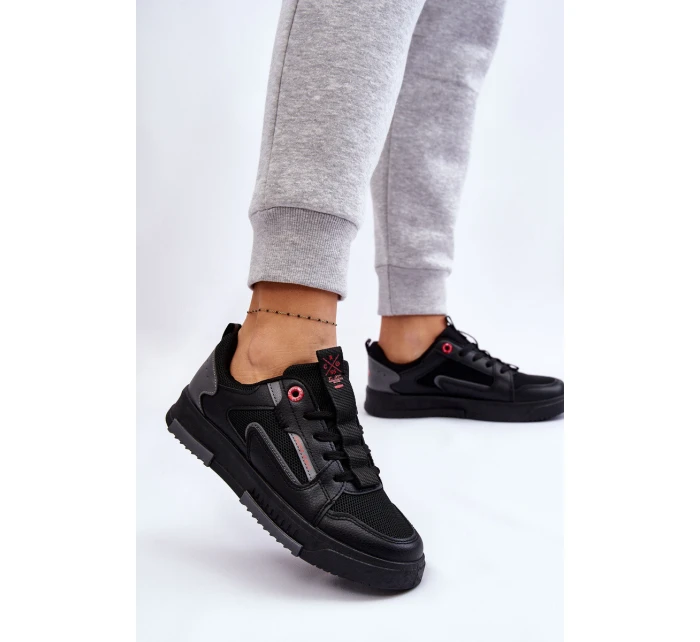 Damskie Niskie Sneakersy Cross Jeans LL2R4012C Czarne