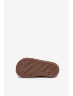 Kožené detské topánky Barefoot s medvedíkom Bartek Beige