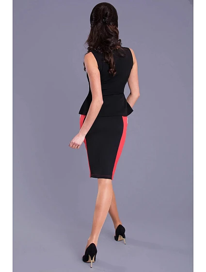 Dámský elegantní top EMAMODA černý - Černá / S - EMAMODA