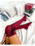 Ponožky Milena 0835-001 Čipkovaná stuha 37-41