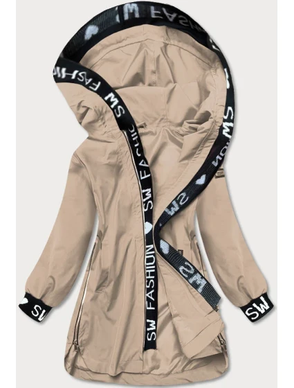 Jednoduchá béžová dámská bunda model 17249704 - S'WEST