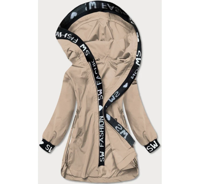 Jednoduchá béžová dámská bunda model 17249704 - S'WEST