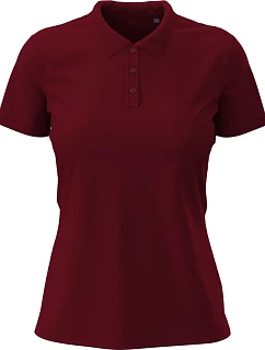 Stedman Stretch Polo Women Dámske elastické polo tričko z hustej bavlny 05.9740 bordó