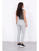 Nohavice v džínsovej šedej farbe Nohavice v džínsovej šedej farbe