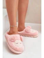 Ciepłe Futrzane Kapcie Damskie Różowe Jozelinetta Ciepłe Futrzane Kapcie Damskie Różowe Jozelinetta