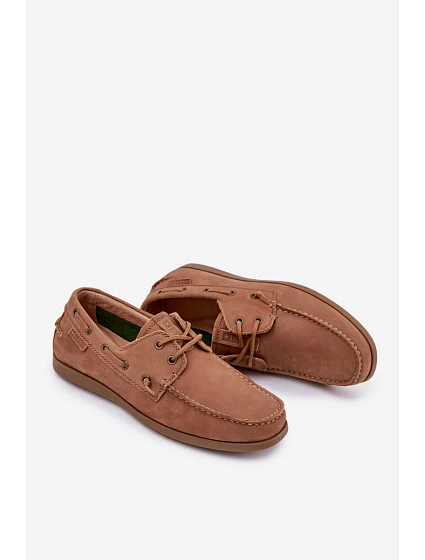 Pánské Kožené Mokasíny Big Star model 21692116 Camel - Big Star Shoes