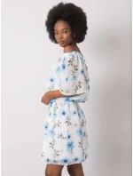 Šaty LK SK 508208.65P biela a modrá