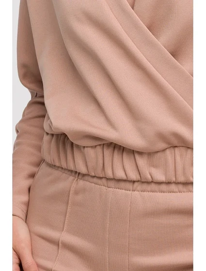 model 21047166 Zavinovací mikina mocca - BeWear model 21047166 Zavinovací mikina mocca - BeWear