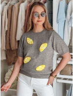 Sweter damskie oversize z  szary Dstreet model 21998220 - FashionStreet