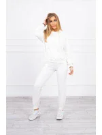 Tepláková souprava s kapucí ecru