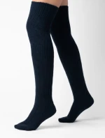 Dámske vysoké čižmy 089 black - Steven