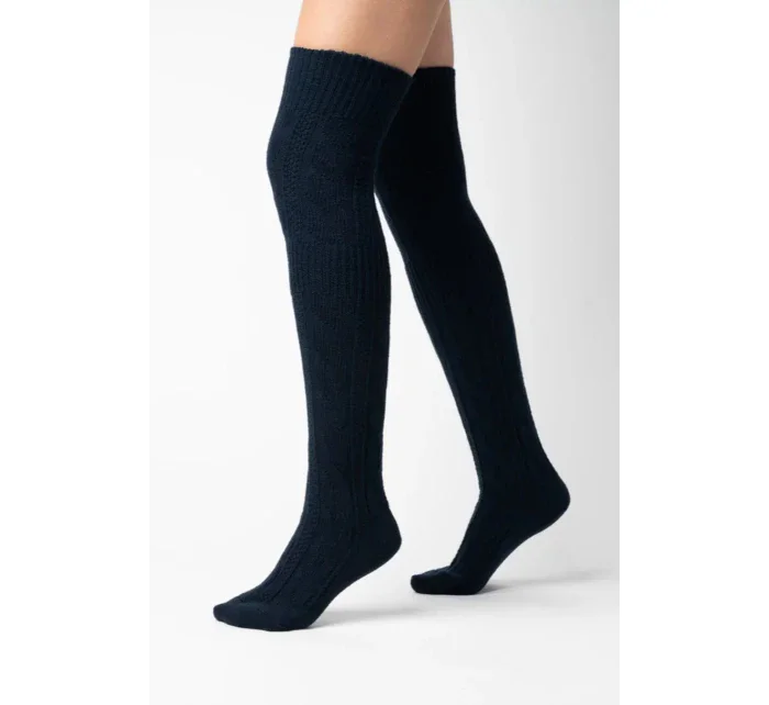 Dámske vysoké čižmy 089 black - Steven