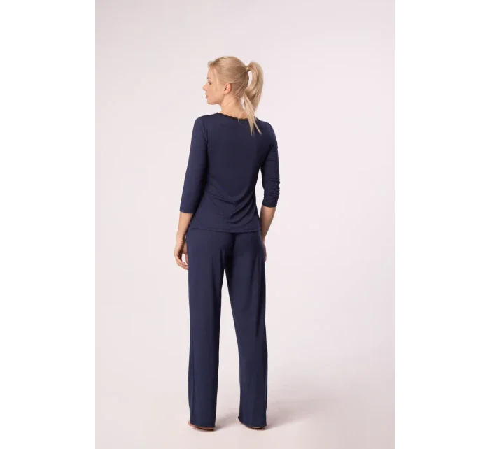 BLÚZKA MARGOT 3/4 NÁMORNÍCKA MODRÁ BLÚZKA MARGOT 3/4 NÁMORNÍCKA MODRÁ