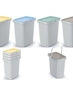 Odpadkové koše SET 4x12 L SORTIBOX SYSTEM PREHĽAD
